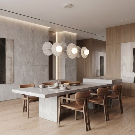 Lampe de plafond Drino Blanc (6 lumières)