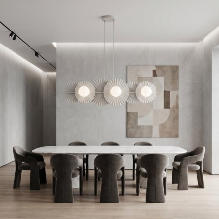 Lampe de plafond Drino Blanc (6 lumières)