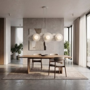Lampe de plafond Drino Blanc (6 lumières)