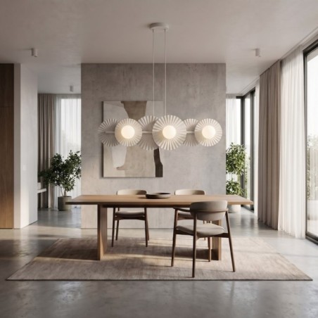 Lampe de plafond Drino Blanc (6 lumières)