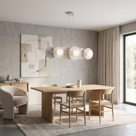 Lampe de plafond Drino Blanc (6 lumières)