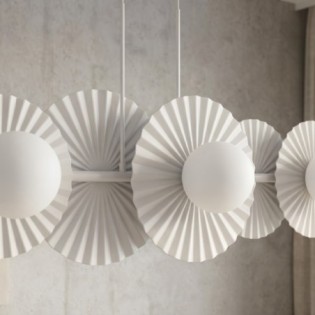 Lampe de plafond Drino Blanc (6 lumières)