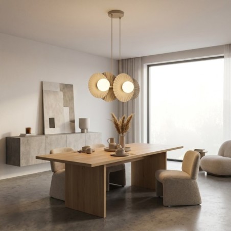 Lampe de plafond Drino Beige (4 lumières)
