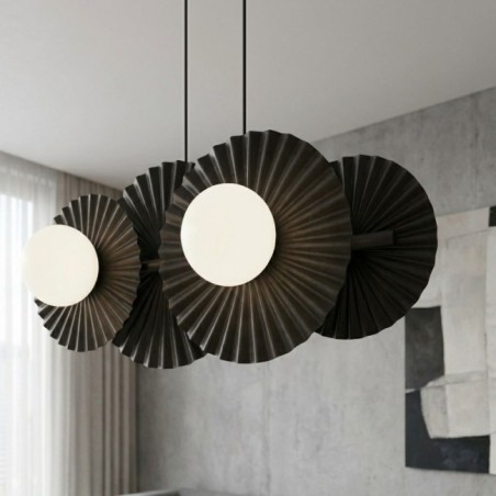 Lampe de plafond Drino Noir (4 lumières)