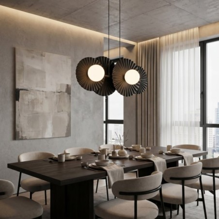 Lampe de plafond Drino Noir (4 lumières)