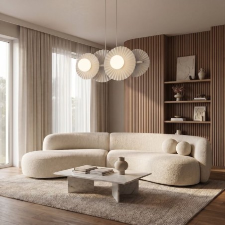 Lampe de plafond Drino Blanc (4 lumières)