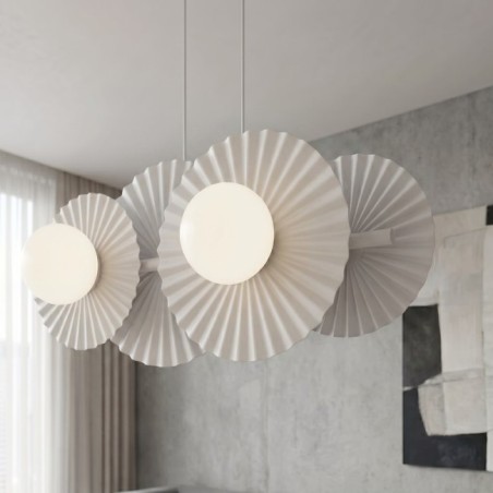Lampe de plafond Drino Blanc (4 lumières)