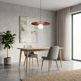 Lampe de plafond Drino Grenat