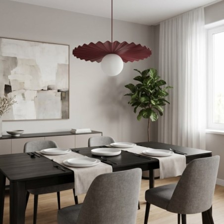 Lampe de plafond Drino Grenat