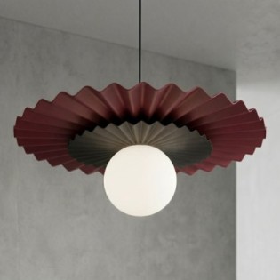Lampe de plafond Drino Grenat+Noir