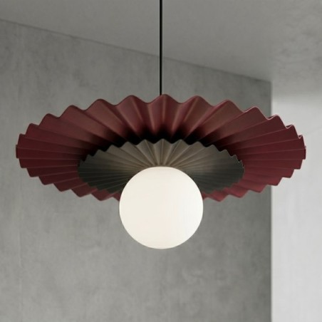 Lampe de plafond Drino Grenat+Noir