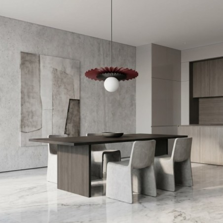 Lampe de plafond Drino Grenat+Noir