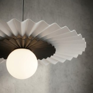 Lampe de plafond Drino Blanc+Noir