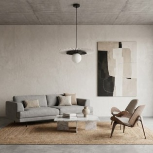 Lampe de plafond Drino Blanc+Noir