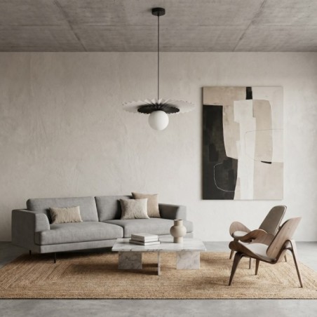 Lampe de plafond Drino Blanc+Noir