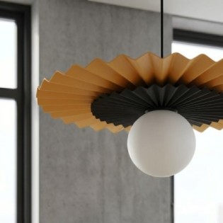 Lampe de plafond Drino Orange+Noir
