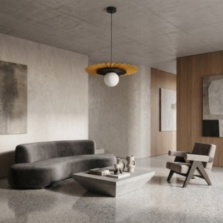 Lampe de plafond Drino Orange+Noir