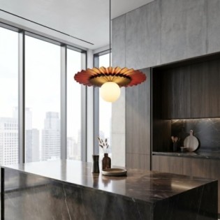 Lampe de plafond Drino Orange+Noir