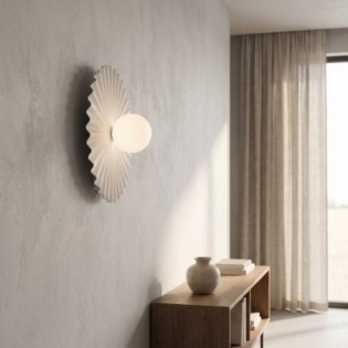 Applique murale Drino L Blanc