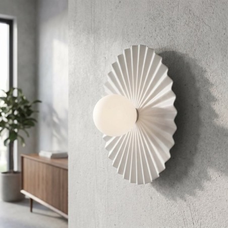Applique murale Drino L Blanc