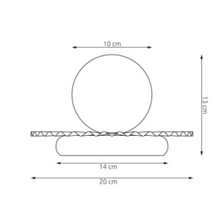 Lampe de table Drino Noir