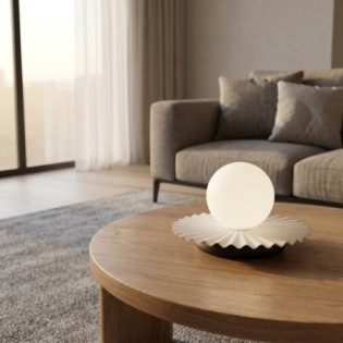 Lampe de table Drino Blanc