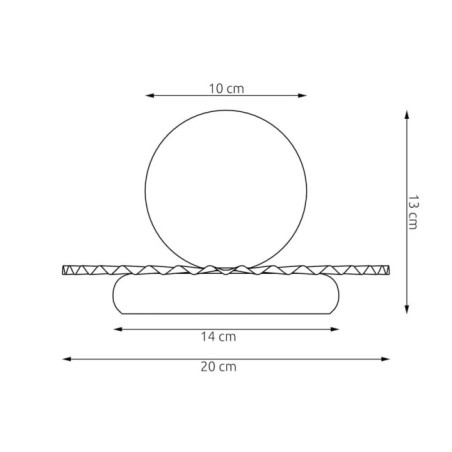 Lampe de table Drino Blanc