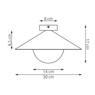 Plafond de plafond Osum S Grenat Opale