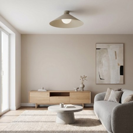 Plafond de plafond Osum L Beige Opale