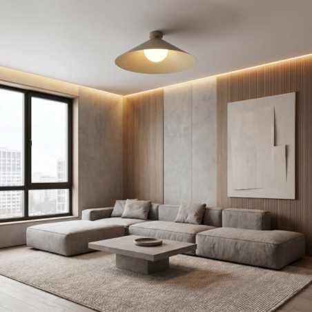 Plafond de plafond Osum L Beige Opale