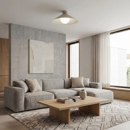Plafond de plafond Osum M Beige Opale