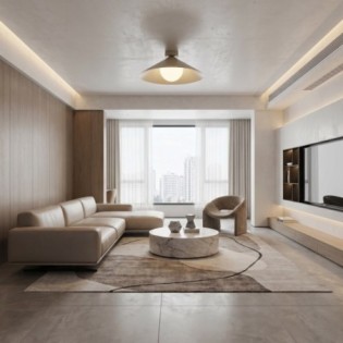 Plafond de plafond Osum M Beige Opale