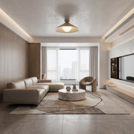 Plafond de plafond Osum M Beige Opale