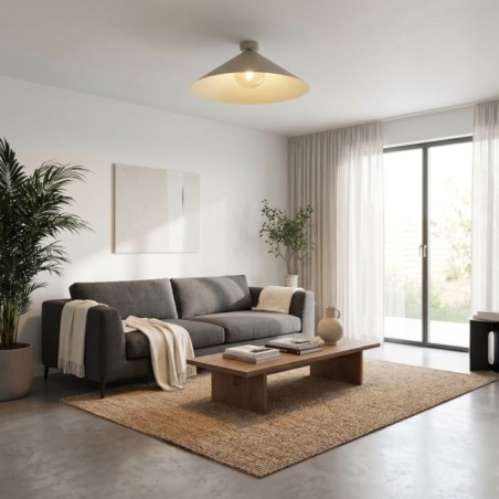 Plafond de plafond Osum L Beige Ambre