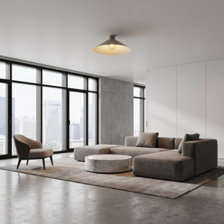 Plafond de plafond Osum L Beige Ambre
