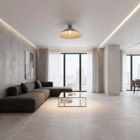 Plafond de plafond Osum L Beige Ambre