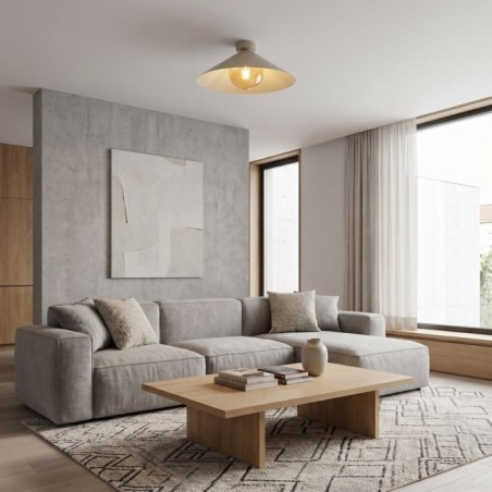 Plafond de plafond Osum M Beige Ambre