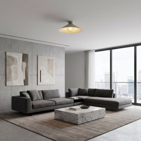 Plafond de plafond Osum M Beige Ambre