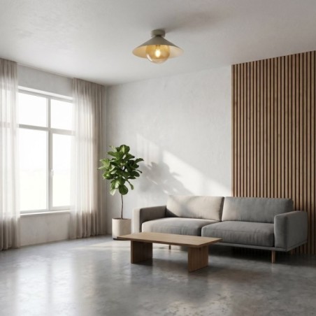 Plafond de plafond Osum S Beige Ambre
