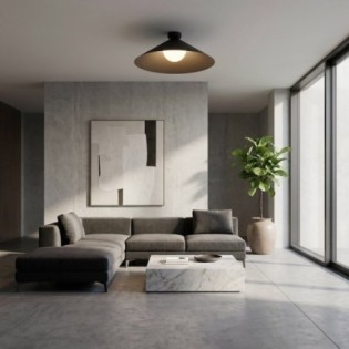 Plafond de plafond Osum L Noir Opale