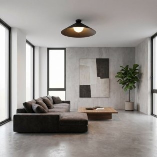 Plafond de plafond Osum L Noir Opale