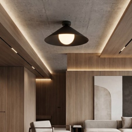 Plafond de plafond Osum M Noir Opale