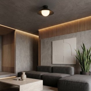 Plafond de plafond Osum S Noir Opale