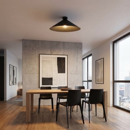 Plafond de plafond Osum L Noir Graphite