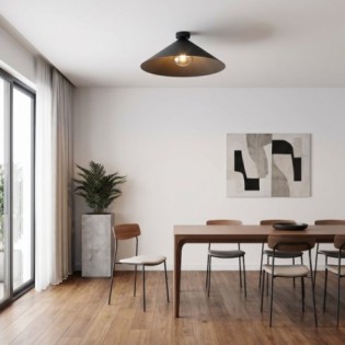 Plafond de plafond Osum L Noir Graphite
