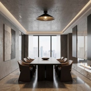 Plafond de plafond Osum M Noir Graphite