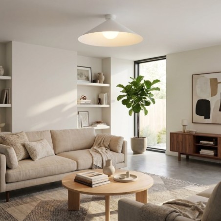 Plafond de plafond Osum L Blanc Opale