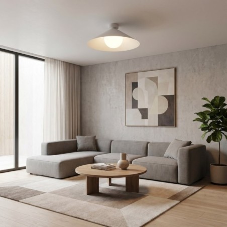 Plafond de plafond Osum M Blanc Opale