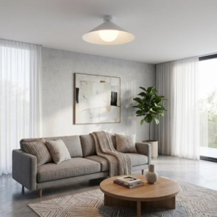 Plafond de plafond Osum M Blanc Opale