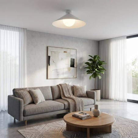 Plafond de plafond Osum M Blanc Opale